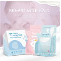 Custom baby breast milk bag with double zipper Breast milk  bags packaging Breast milk storage bags